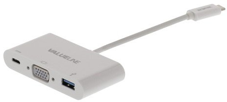 Générique AD-USB-C-M-USB-A-C-VGA-F Adaptateur USB