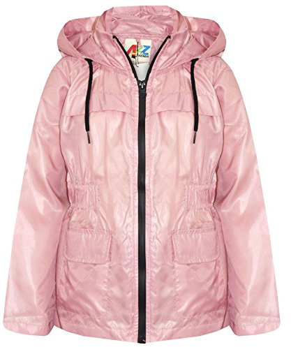 A2Z 4 kids przeciwdeszczowe dla dzieci Wiatrówka Wodoodporna - Raincoat Jacket 448 Baby Pink 13
