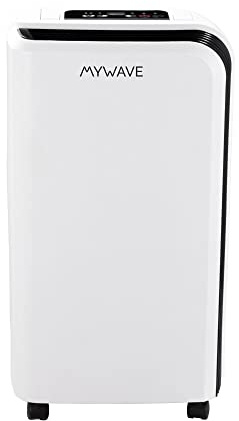 My Wave - Deshumidificador Portátil 10 Litros - Reduce la Humedad - Anti-Moho - Ideal para Espacios de hasta 15m2 - Temporizador de Hasta 24 Horas y Piloto Luminoso