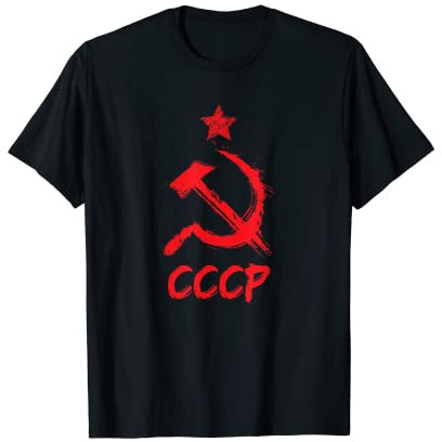 UdSSR CCCP Russland Flagge Sowjetunion Hammer und Sichel T-Shirt