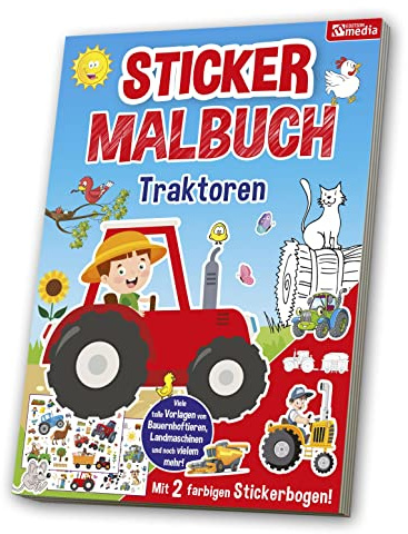 Mal- & Stickerbuch: Traktor