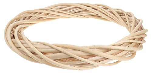 Healifty Grapevine Wreath - Wooden Twig for Door House Decor Wedding Decors (30cm Burlywood)