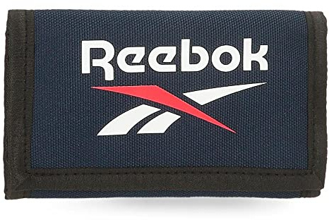 Reebok Boston Cartera con Monedero Azul 13x8x2,5 cms Poliéster