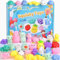 twoonto Mini Squishy Pack Age 3+, Soft Mochi Squishy Toys 36 Pack Moji Fidget Toys, Mini Kawaii Animal Squishies Party Bags Filler Mini Stress Relief Toys for Kids Adults Christmas Birthday Gift