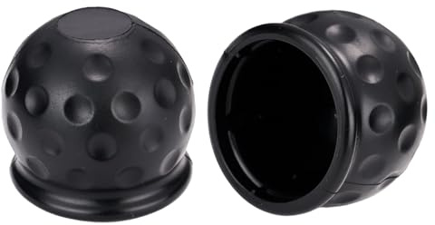 2 Stück Anhängerkupplung Abdeckung, Schwarz 50 mm Anhängerkupplung Schutzkappe, Abdeckung Anhängerkupplung, Kappe Anhängerkupplung, Anhängerkupplung Kappe, Schutzkappe Anhängerkupplung.