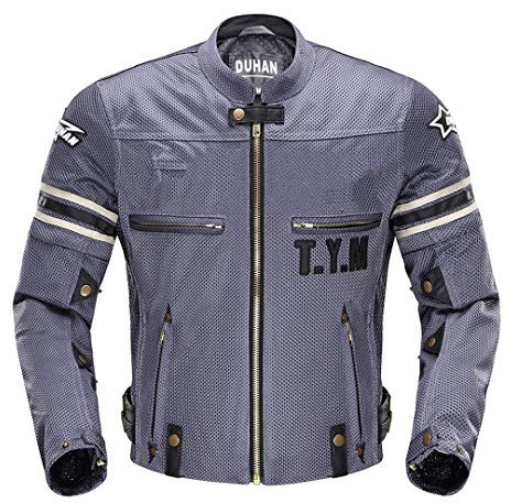 Hcclijo Motorradjacke Motocross Anzüge Jacke Hose Moto Jacke Schutzausrüstung Rüstung Motorradbekleidung Blue M