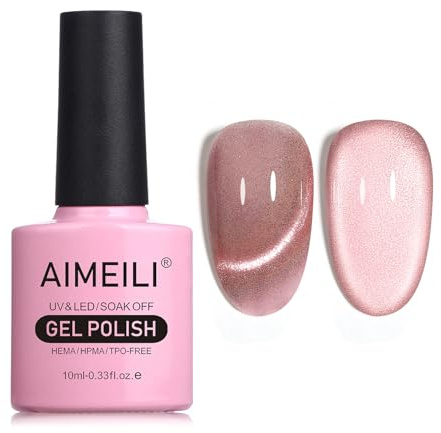 AIMEILI Cat Eye UV Gel, 10ml Cat Eye Gel Nagellack Cat Eye Nail Gel Nagellack Glitzer DIY Nail Art Maniküre 735