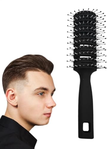 Peine acanalado, Cepillo doblado, Cepillo de cabello antiestático para hombres y mujeres T, Cepillo desenredante de pala, Cepillo para el cabello para hombres y mujeres, Peine de pelo de masaje