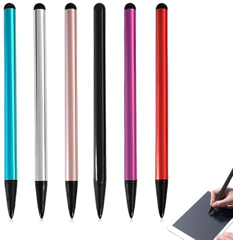 XOXVURI 6 Piezas Lapiz Para Tablet Punteros Para Móviles Lápiz Óptico Capacitivo De Dos Puntas Compatibles Con Computadoras Teléfonos Móviles Tabletas Etc