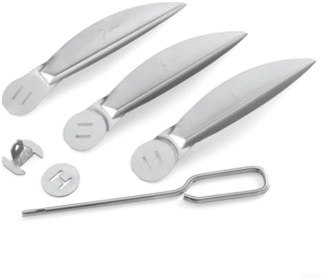 HOHOVYVY 57 cm One-Touch Système de nettoyage Kit de rechange pour Weber 7444 Accessoires de barbecue Brosse métallique