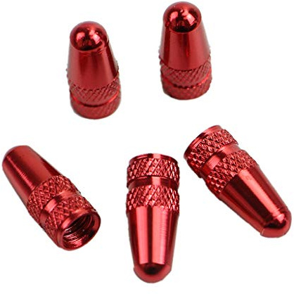 WKabnkn Lot de 5 tubes en alliage d'aluminium pour vélo de course et roue de pneu FV français pour bouchon de valve