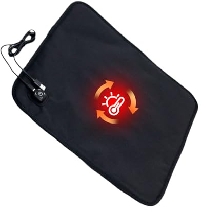 Fruusv Matro riscaldato USB - pieghevole con 3 temperature regolabili per comfort del sedile, calore con design leggero portatile per sedie da ufficio, panchine per esterni, automobili, camion, stadi