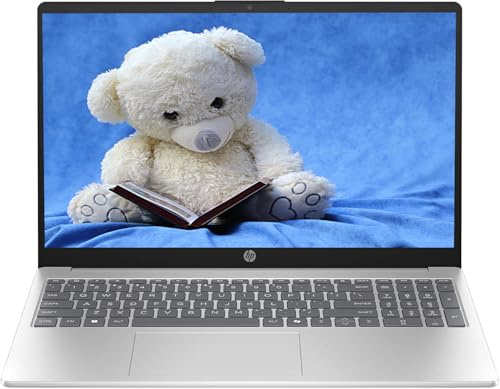 HP Portable 15'' HD Micro-Edge IPS Laptop, Intel N Series Processor Up to 3.69GHz, 4GB DDR4, 128GB SSD, HDMI, Webcam, Ultra-Fast 6th Gen WiFi, Windows 11 OS, Dale Silver, Renewed