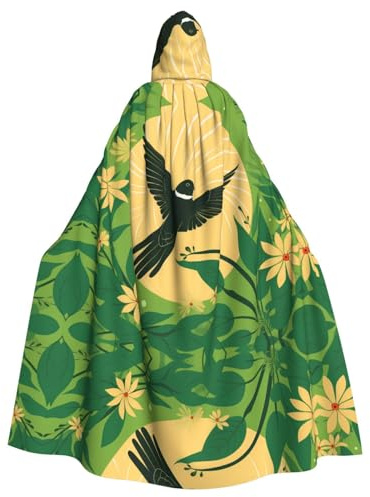 WZYCWB Capa con capucha con estampado de pájaro volador, disfraz ideal para carnaval/festival fiesta cosplay