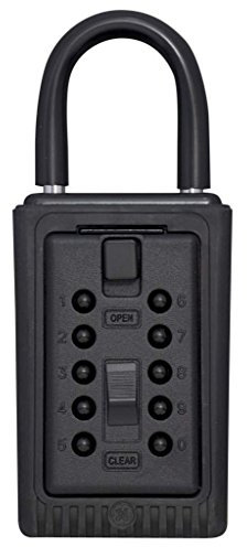 Kidde AccessPoint 001406 KeySafe 3-Key Portable Push Button Key Safe Box, Black