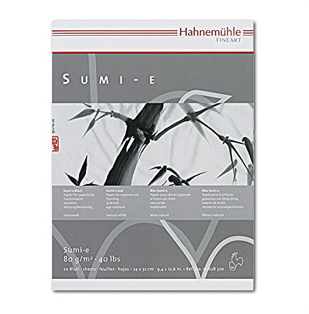 Spezialpapier für Sumi-e 80g 24x32cm 20 Blatt