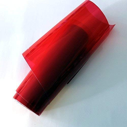 TipTopCarbon 20€/m² Scheinwerfer Folie rot Nebelscheinwerfer Auto 2m x 0,3m Tönungsfolie
