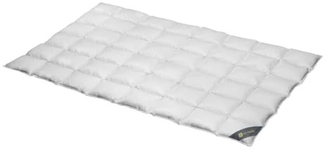 Spessarttraum Bettdecke WILDENTE, 135x200cm, Daunendecke, Ganzjahresdecke normaler Wärmebedarf, 100% Daunen, Made in Germany, Oekotex, Nomite, Allergiker geeignet