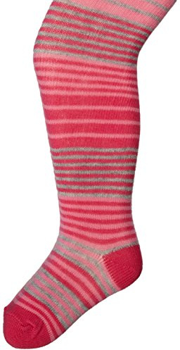 Jefferies Socks Baby-Girls Infant Cotton Stripe Tights, Pink, 6-18 Months