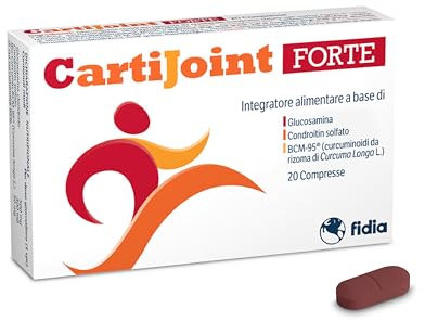 Fidia Farmaceutici CartiJoint FORTE - 20 Compresse, Integratore Alimentare per il Benessere delle Articolazioni, Senza Glutine e Lattosio