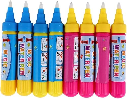 Zerodis 8 stücke Wasser Doodle Stifte Wassermatte Stifte Wasser Zeichnung Spielen Werkzeug Spielzeug für Wasser Zeichnung Matte