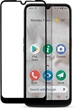 Doro - 9H Tempered Glass Screen Protector 8100/8200 Smartphones - Ultra-Resistant - Easy Application - Black Edges