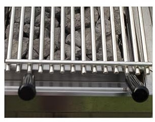 Grill à Pierre de Lave Wood steack gaz inclinable - L 600 mm - Sofraca