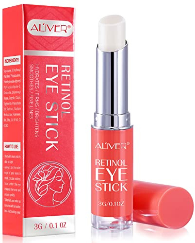 Retinol Eye Stick,Retinol Eye Cream for Dark Circles,Reducing Fine Lines,Eye Balm Stick,Under Eye Cream Anti Aging, Eye Brightener Stick, Smoothens Wrinkles,Eye Cream for Puffiness