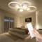 OTREN Plafoniera LED Soffitto Moderna 60W, Dimmerabile Lampada da Soffitto con Telecomando, Anello Plafoniera per Soggiorno, Camera da letto, Cucina, Sala da Pranzo, 77 * 55 * 8CM