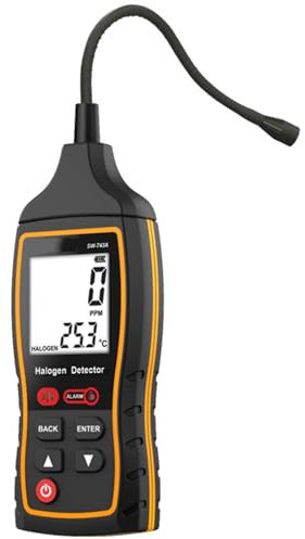 Detector De Gas Halógeno, Detector De Fugas De Gas 0-1000PPM, con Sonda De 260 Mm, 3 Métodos De Alarma, para Electrodomésticos, Sistemas De Control De Temperatura, Recuperación De Refrigerante
