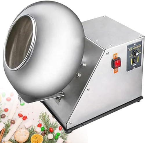 110v,Macchina per il rivestimento dello zucchero, macchina per il rivestimento della compressa Macchina per il rivestimento del cioccolato Pan per il rivestimento dello zucchero Piccola macchina