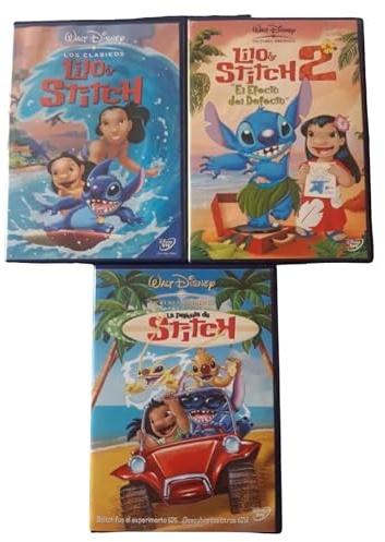 Lilo y Stitch Coleccion Tres Peliculas Edicion Española Lilo y Stitch DVD Disney dvd Lilo y Stitch / Lilo y Stitch 2 El Efecto del Defecto / La Pelicula de Stitch Disney DVD