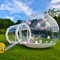 Transparentes aufblasbares Bubble-Haus-Kuppelzelt mit Tunnel, inklusive 550-W-Luftgebläse und 600-W-Luftpumpe, perfekt für Partys und Spielen, Weihnachten (Weiß, 3 m)