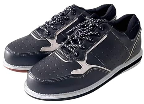 Viaoragiosa Ladies Bowling Shoes,Men`S Bowling Shoe,Lawn Bowls Shoes Mens,Indoor Bowling Shoes,Mens Lace Up Bowling Shoes,Anti-Slip Breathable Lightweight,For Right Or Left Handed Bowlers