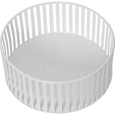 FRUTERO REDONDO METAL BLANCO °22X9CM