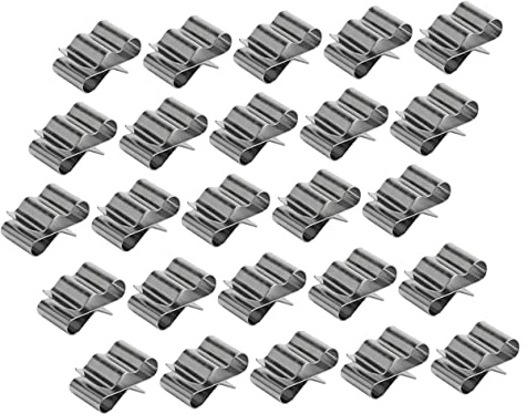 PRETYZOOM Clips Para Cables De Remolque De Acero Inoxidable Fijador Para Cables Eléctricos De 4 a 6 Mm² Paquete De 50 Unidades Paneles Solares y Sistemas Fotovoltaicos