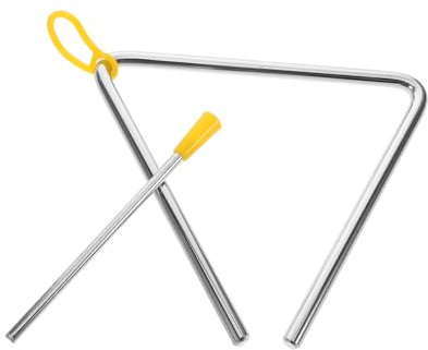 DECHOUS Junge Mädchen Dreieck Musikinstrumente Metall Triangel Mit Handschlägel Für Kleinkinder Musikspielzeug Montessori-lernspielzeug Interaktives Musikspielzeug