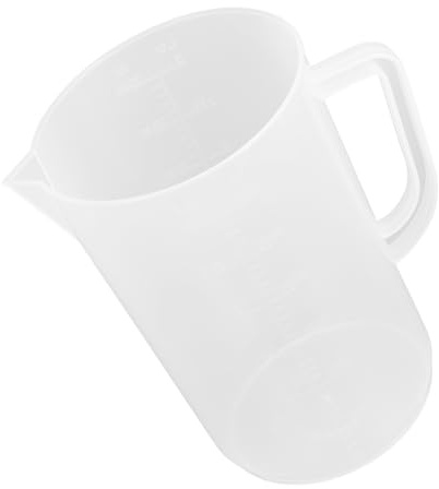 WATIIFUFU Misurino Multiuso e Graduato Manico in 3000ml per Olio da Plastica Misuratore Antiscottatura, Bicchiere Cucina e Officina