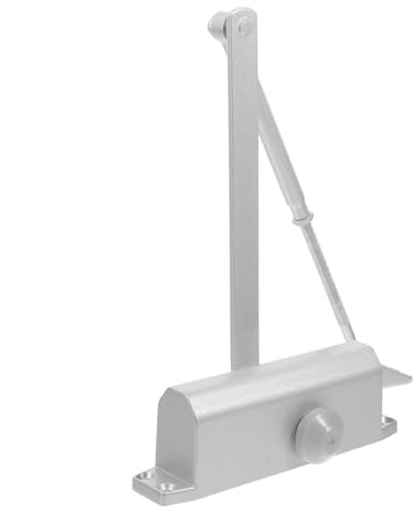 Chiudiporta per Chiusura Automatica Argento in Lega di Alluminio Idraulico