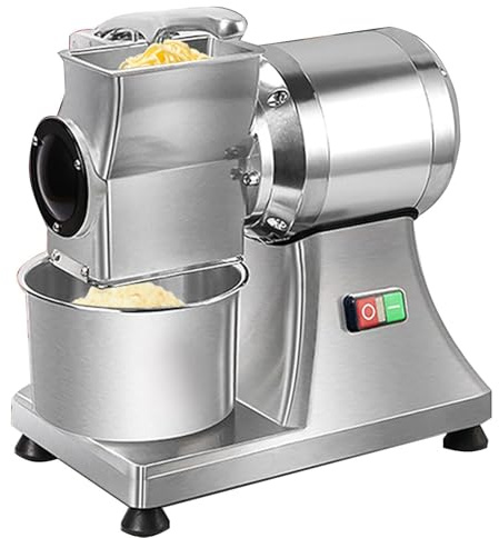 ZXINXIN Grattugia elettrica per Formaggio Commerciale, grattugia Formaggio, trituratore crusca di Pane da 0,75 CV e 550 W, macinaburro Rotante Elettrico 88 libbre/Ora con Contenitore Peperoncino