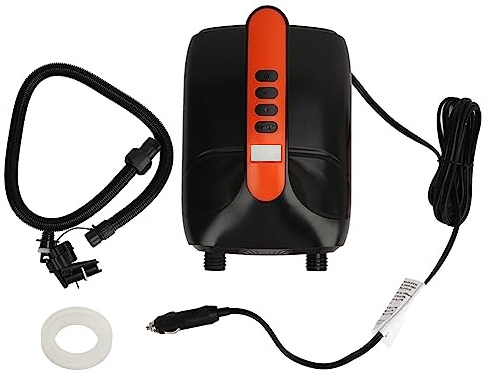 Pompe de gonflement de Gearwell 12V, pompe à air électrique à 2 étapes, écran numérique 20 psi pour planche à paddle debout gonflable