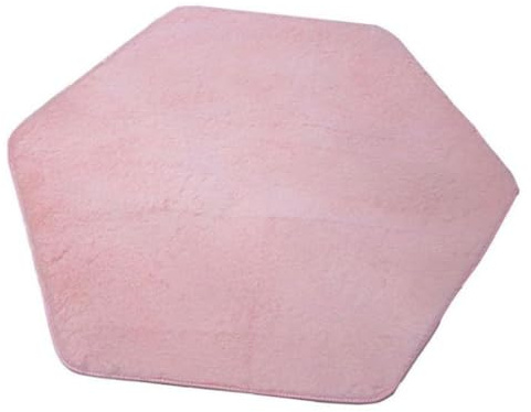 CashMuch Tappetino per tenda esagonale, 140 x 120 cm, tappeto Ush Ay, per gattonare, coperta da gioco principessa, tappeto per soggiorno o cameretta dei bambini, blu