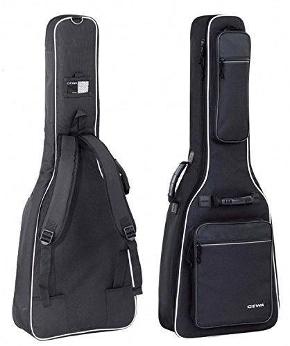 GEWA Gitarren Gig Bag Premium 20mm für Westerngitarre schwarz (reißfest und wasserabweisend, Neck Protection System, Luxus-Rucksackgurte, großes Zubehörfach) 213200