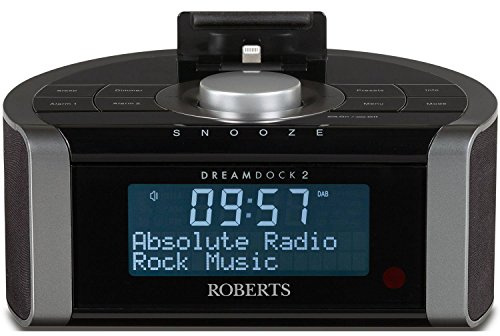 Roberts 'DreamDock2' Dab/Dab+/FM RDS Digital Stereo Clock Radio with Dock for iPod/iPhone - Lightning Connector, [Importado de Reino Unido]
