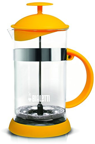 Bialetti 6183 Kaffeebereiter, Glas, gelb, 16 x 11.5 x 22.5 cm