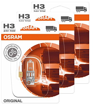 3x OSRAM GLÜHBIRNEN SET 24V 70W PK22s FERNSCHEINWERFER ABBLENDLICHT