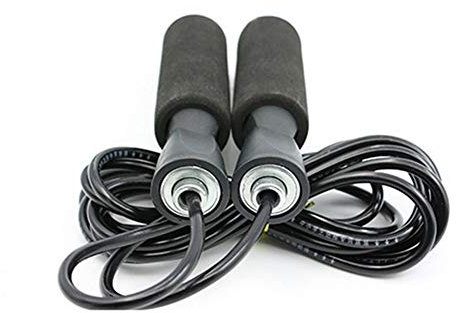 DLRSET Universalseil -Springseil, Speed ​​Skipping Einstellbare Sport Gewicht verlieren Fitnessraum Fitnessgeräte (Color : Black)