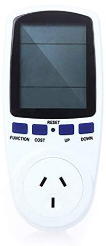Automatic power monitoring analyzer LLD AC 240V 50Hz Max 10A LCD Display Power Meter Energy Watt Amps Volt Electricity Usage Monitor Analyzer, AU Plug Current and voltage tester (Color : Color1)