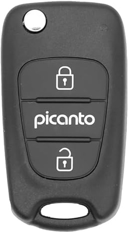 3-Tasten-Schlüsselanhänger-Gehäuse für Kia Picanto – Ersatz-Schlüsselgehäuse-Schutz für Kia Picanto Tapare-Schlüssel