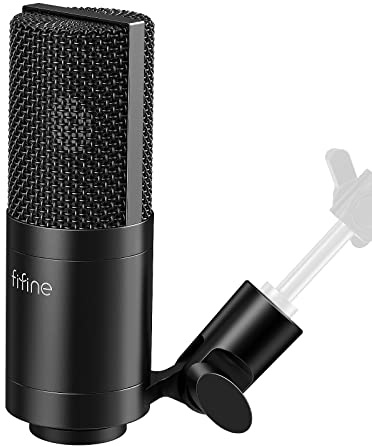 FIFINE K669C XLR Condenser Microphone for Recording, Podcast | Cardioid Studio Mic for Voice-Over, Streaming, Vocals, Compatible with Audio Mixer/Audio Interface